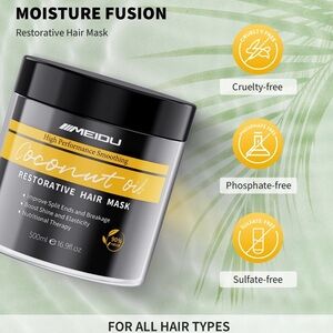 Black and Yellow Moisture Fusion Hair Mask for All Hair Types